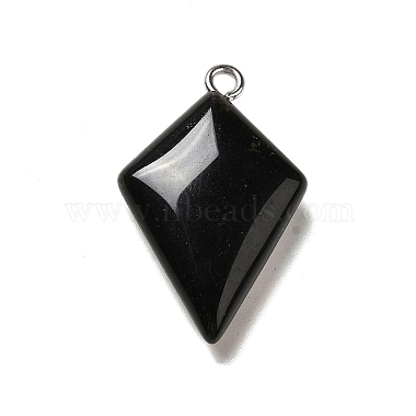 Natural & Synthetic Mixed Gemstone Pendants(G-G932-A)-3