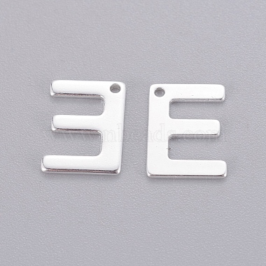 Silver Alphabet Stainless Steel Charms