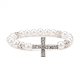 Alloy Rhinestone Religion Cross Bracelets(BJEW-JB09096)-1
