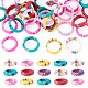 30Pcs Handmade Polymer Clay Finger Rings(RJEW-TA0001-11A)-1