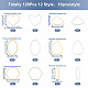 biyun 120pcs 12 anneaux de liaison en laiton de style(KK-BY0001-02)-2