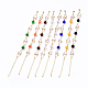 Brass Bar Link Chain Bracelets(BJEW-JB04504)-1
