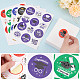 10 Sheets 5 Colors Graduation Theme Round Dot Paper Stickers(DIY-CP0007-86)-4