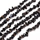 Natural Black Onyx Chip Bead Strands Dyed & Heated(X-G-M205-43)-1