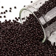 TOHO Round Seed Beads, Japanese Seed Beads, (46) Opaque Oxblood, 15/0, 1.5mm, Hole: 0.7mm, about 15000pcs/50g(SEED-XTR15-0046)