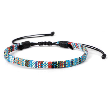 Bohemian Style Handmade Woven Bracelet - Retro Accessories for Spring., Mixed Color, 0.1cm