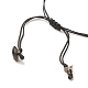 bracelet de perles tressées en copeaux d'obsidienne naturelle(X-BJEW-JB08019-08)-5