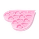 Moldes de silicona colgantes de grado alimenticio con tema del día de San Valentín(X-DIY-D050-12)-3