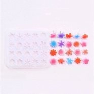 DIY Silicone Molds, Resin Casting Molds, For UV Resin, Epoxy Resin Jewelry Making, Snowflake, 85x95x4mm(PW-WG8B43F-03)