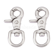 2Pcs Stainless Steel Swivel Clasps, Swivel Snap Hook, Stainless Steel Color, 66.5x31.5x11.5mm, Hole: 13.5x15.5mm(STAS-DC0015-60)