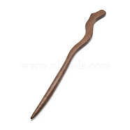Swartizia Spp Wood Hair Sticks, Dyed, Coconut Brown, 176x18x7mm(X-OHAR-Q276-28)