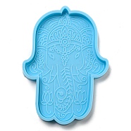Elephant Silicone Molds, for Epoxy Resin UV Resin Jewelry Making, Deep Sky Blue, 128x93x10mm(AJEW-XCP0002-46)