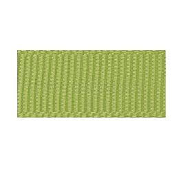 High Dense Polyester Grosgrain Ribbons, Yellow Green, 1 inch(25.4mm), about 100yards/roll(OCOR-S112-H-69)