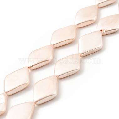 Bisque Rhombus Shell Pearl Beads