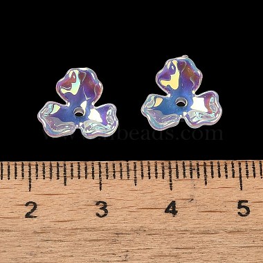 capuchon de perle acrylique opaque plaqué(OACR-E039-66A)-3