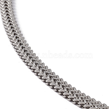 304 collier chaîne serpent en acier inoxydable avec fermoirs pince de homard pour hommes femmes(STAS-K249-01C-P)-2