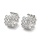 Brass Micro Pave Cubic Zirconia Cuff Earrings for Women(EJEW-D088-08P)-1