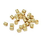 Brass Beads, Column, Real 18K Gold Plated, 4.5x4mm, Hole: 2.5mm(KK-B142-16G)