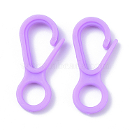 Plastic Lobster CLaw Clasps, Purple, 33x15.5x4.5mm, Hole: 7.5mm(X-KY-D012-03)