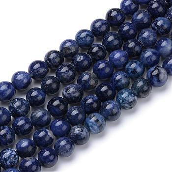 Natural & Dyed Sodalite Bead Strands, Round, 6mm, Hole: 1mm, about 70pcs/strand, 15.7 inch