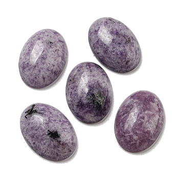 Natural Lilac Jade Cabochons, Oval, 18x13x5~5.5mm