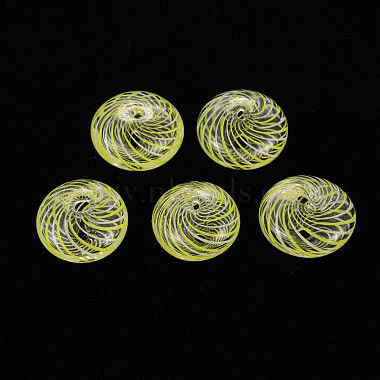 Transparent Handmade Blown Glass Globe Beads(GLAA-T012-18)-1