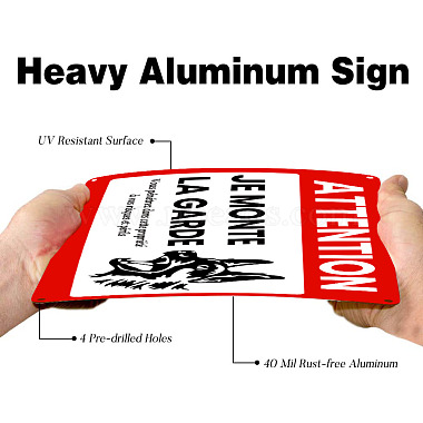 Aluminum Warning Sign(DIY-WH0220-007)-4