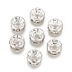 200pcs Clear White Rhinestone Rondelle Spacer Beads(RB-A014-Z8mm-01S)-1