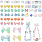 DIY Acrylic Bead Mobile Phone Strap Making Kits, Mixed Color, Beads: 10~23.7x10~32.7x7~11mm, Hole: 1.8~3.8mm(DIY-SP0003-64)