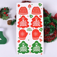 Christmas Hang Tags Sheet, Christmas Hanging Gift Labels, for Christmas Party Baking Gifts, Mixed Shapes, Red, 23.5x12cm, 8pcs/sheet(DIY-I028-02)