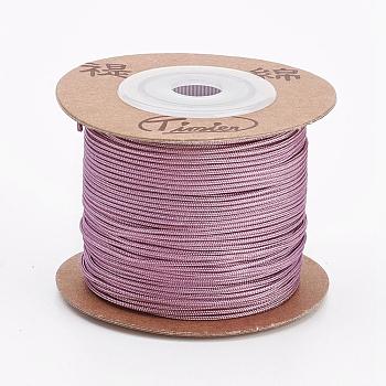 Nylon Cords, String Threads Cords, Rosy Brown, 1mm, about 54.68~59.05 yards(50~54mm)/roll