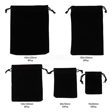 5 style pochettes en velours rectangle(TP-LS0001-01B)-3
