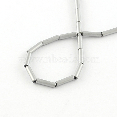 Tube Electroplate Non-magnetic Synthetic Hematite Bead Strands(G-S203-26I)-2