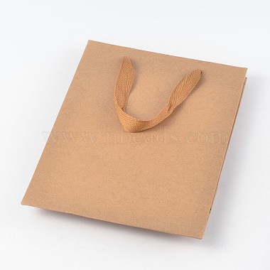 Rectangle Kraft Paper Bags with Handle(AJEW-L048A-02)-3