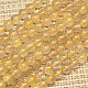 Natural Gold Rutilated Quartz Round Beads Strands(G-O017-6mm-17B)-1