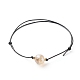 Bracelet de perles rondes à facettes en agate naturelle plaquée lustre de perles d'énergie(BJEW-JB06749-01)-4