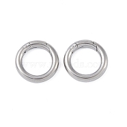 304 Stainless Steel Spring Rings Clasp, Stainless Steel Color, 18x3mm(STAS-B061-01P)