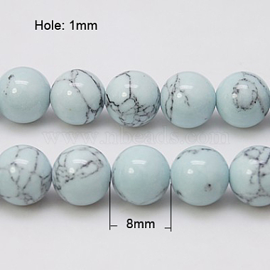 Synthetic Turquoise Beads Strands(X-TURQ-H038-8mm-XXS20)-2
