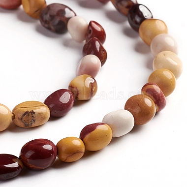 Natural Mookaite Beads Strands(G-D0002-B35)-3
