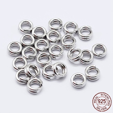 Platinum Ring Sterling Silver Soldered Jump Rings