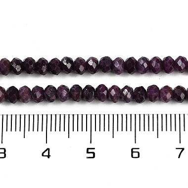 brins de perles de rubis naturels(G-P553-F01-03)-6