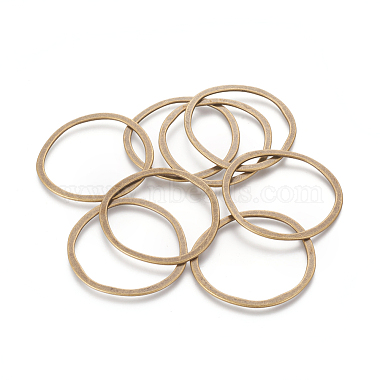 Antique Bronze Triangle Alloy Linking Rings