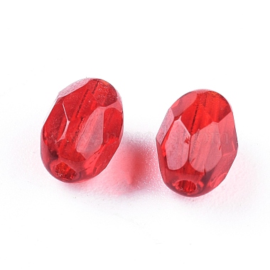 Perles de verre tchèques transparentes galvanisées(GLAA-I045-03)-3