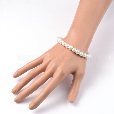 Trendy Glass Pearl Beaded Stretch Bracelets(BJEW-PH00677-02)-3
