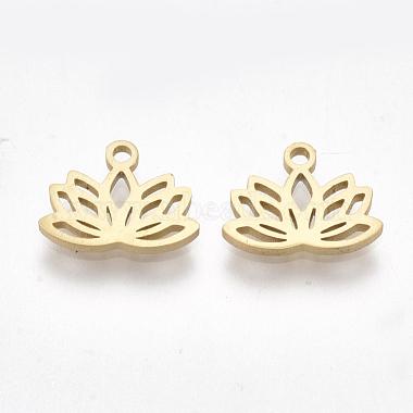 Golden Flower Stainless Steel Charms