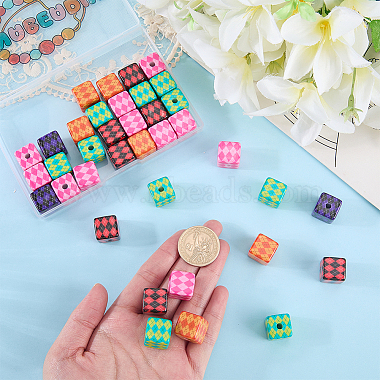 40Pcs Printed Opaque Acrylic Beads(MACR-PA0001-86)-3