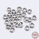 Rhodium Plated 925 Sterling Silver Split Jump Rings(STER-F036-01P-0.6x8mm)-1