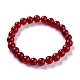 Dyed Natural Jade Beads Stretch Bracelets(BJEW-J183-B-01)-1