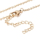 Natural Shell Leaf Pendant Necklace with 304 Stainless Steel Chains for Women(NJEW-C016-09G)-4
