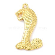 Tibetan Style Alloy Big Pendants, Snake, Golden, 54.5x30x4mm, Hole: 3mm(PALLOY-S031-12A)